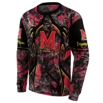 personalized maryland terrapins hunting theme red black hoodie best selling