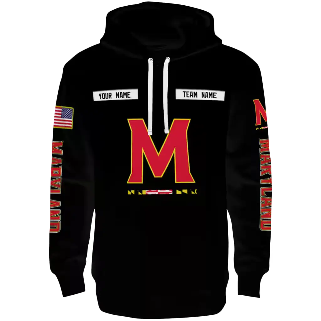 personalized maryland terrapins punisher skull black hoodie best selling personalized maryland terrapins punisher skull black hoodie best selling