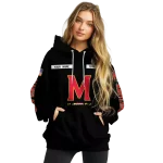 personalized maryland terrapins punisher skull black hoodie best selling