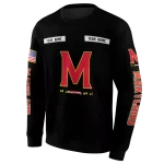 personalized maryland terrapins punisher skull black hoodie best selling