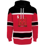 personalized maryland terrapins striped pattern red hoodie best selling