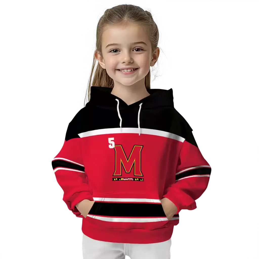 personalized maryland terrapins striped pattern red hoodie top rated personalized maryland terrapins striped pattern red hoodie top rated