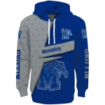 personalized memphis tigers abstract shape blue hoodie best selling