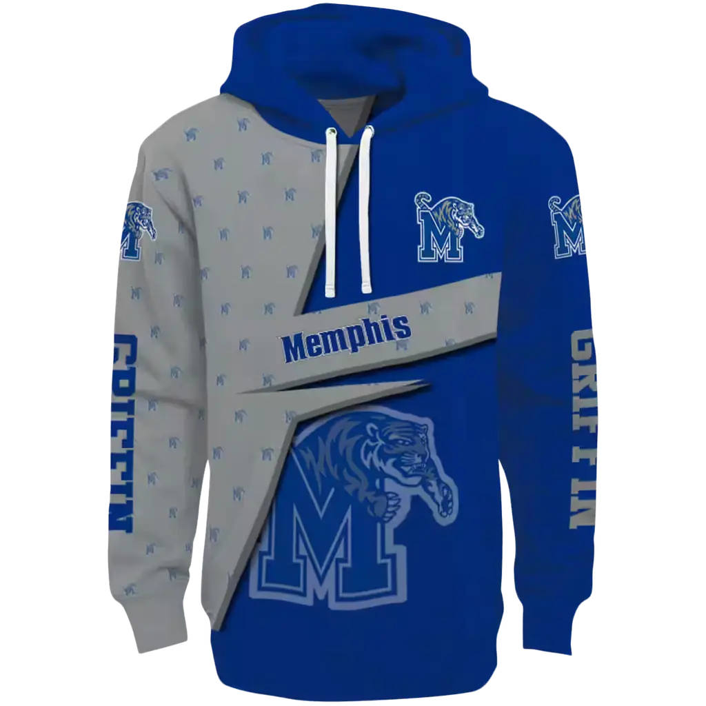 personalized memphis tigers abstract shape blue hoodie best selling personalized memphis tigers abstract shape blue hoodie best selling