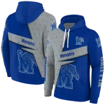 personalized memphis tigers abstract shape blue hoodie best selling