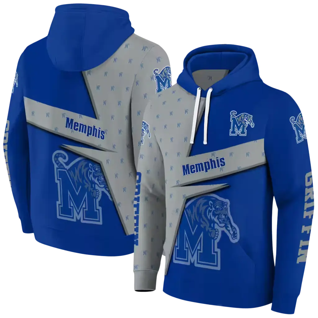 personalized memphis tigers abstract shape blue hoodie fashion forward personalized memphis tigers abstract shape blue hoodie fashion forward