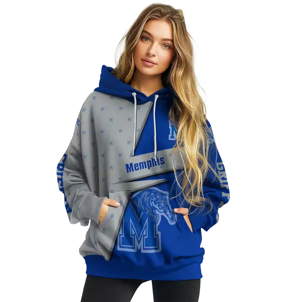 personalized memphis tigers abstract shape blue hoodie high quality personalized memphis tigers abstract shape blue hoodie high quality