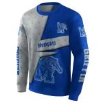 personalized memphis tigers abstract shape blue hoodie best selling
