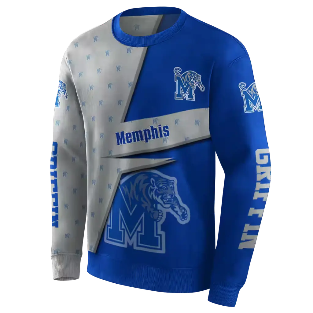 personalized memphis tigers abstract shape blue hoodie new arrival personalized memphis tigers abstract shape blue hoodie new arrival