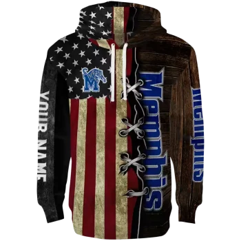 personalized memphis tigers american pride hoodie best selling