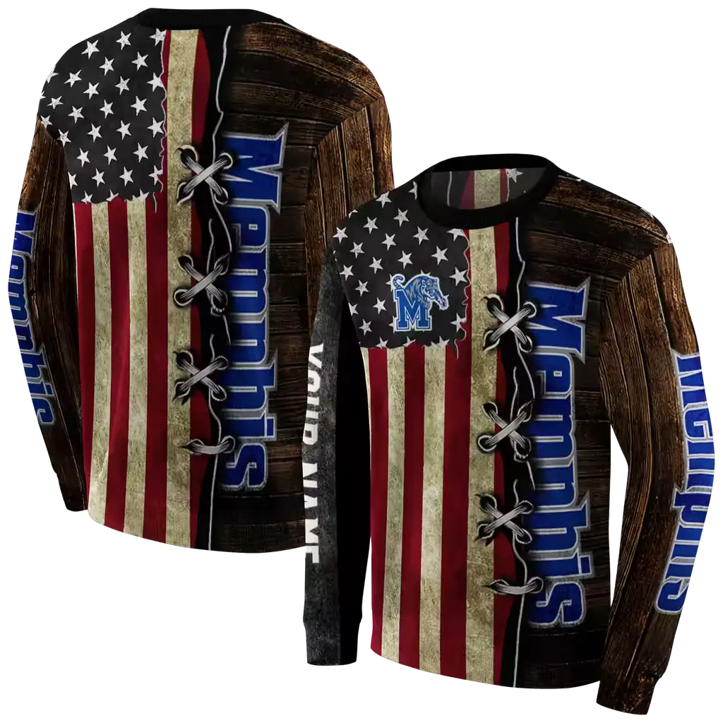 personalized memphis tigers american pride hoodie premium grade personalized memphis tigers american pride hoodie premium grade