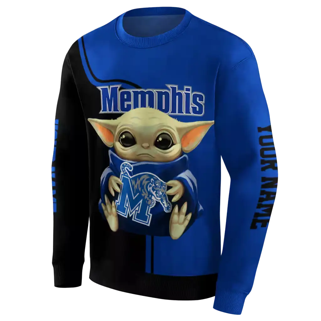 personalized memphis tigers baby yoda blue black hoodie new arrival personalized memphis tigers baby yoda blue black hoodie new arrival