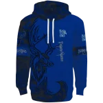 personalized memphis tigers deer silhouette blue hoodie best selling