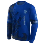 personalized memphis tigers deer silhouette blue hoodie best selling