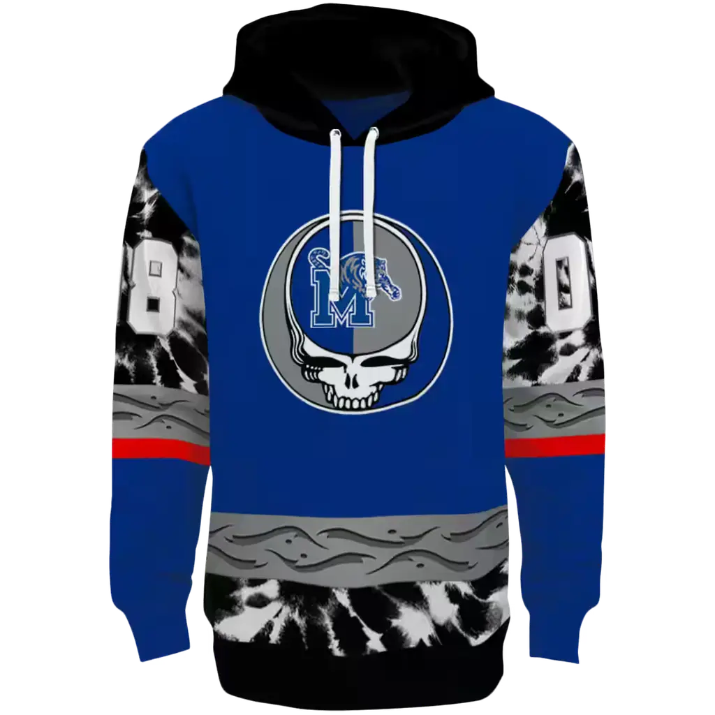 personalized memphis tigers grateful vibes blue hoodie best selling personalized memphis tigers grateful vibes blue hoodie best selling