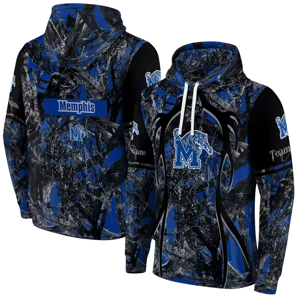 personalized memphis tigers hunting theme blue black hoodie fashion forward personalized memphis tigers hunting theme blue black hoodie fashion forward