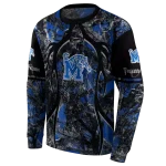 personalized memphis tigers hunting theme blue black hoodie best selling