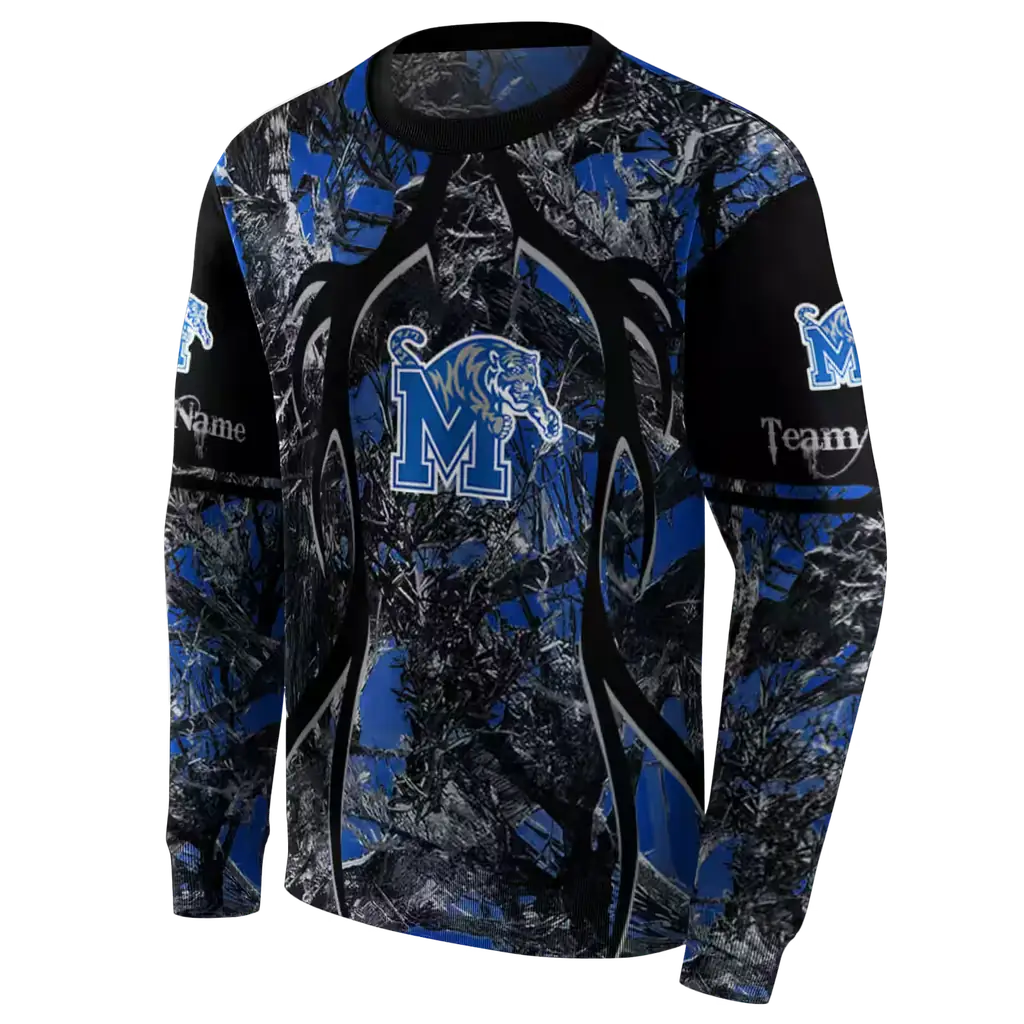 personalized memphis tigers hunting theme blue black hoodie new arrival personalized memphis tigers hunting theme blue black hoodie new arrival