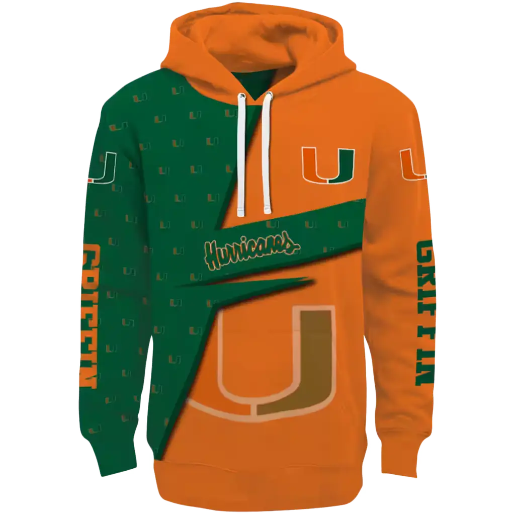personalized miami hurricanes abstract shape orange hoodie best selling personalized miami hurricanes abstract shape orange hoodie best selling