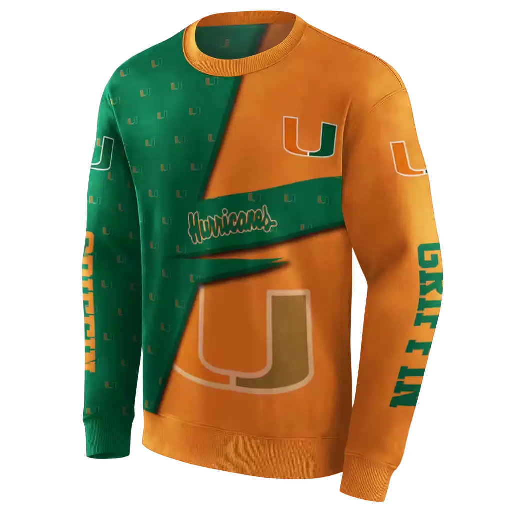 personalized miami hurricanes abstract shape orange hoodie new arrival personalized miami hurricanes abstract shape orange hoodie new arrival