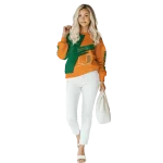 personalized miami hurricanes abstract shape orange hoodie best selling