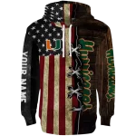 personalized miami hurricanes american pride hoodie best selling