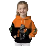 personalized miami hurricanes baby groot orange black hoodie best selling