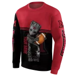 personalized miami redhawks baby groot red black hoodie best selling