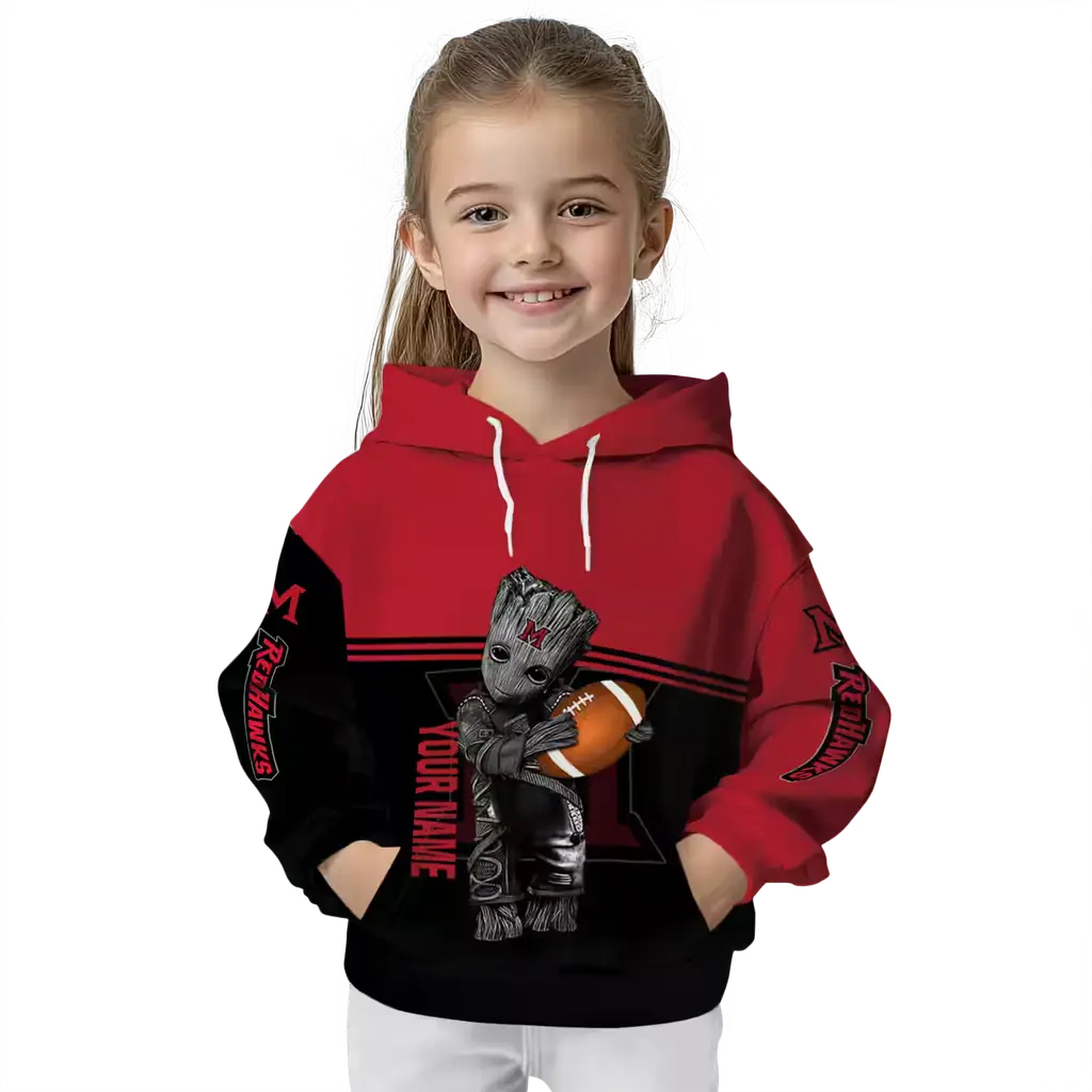 personalized miami redhawks baby groot red black hoodie top rated personalized miami redhawks baby groot red black hoodie top rated