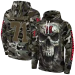 personalized miami redhawks camo skull hoodie best selling