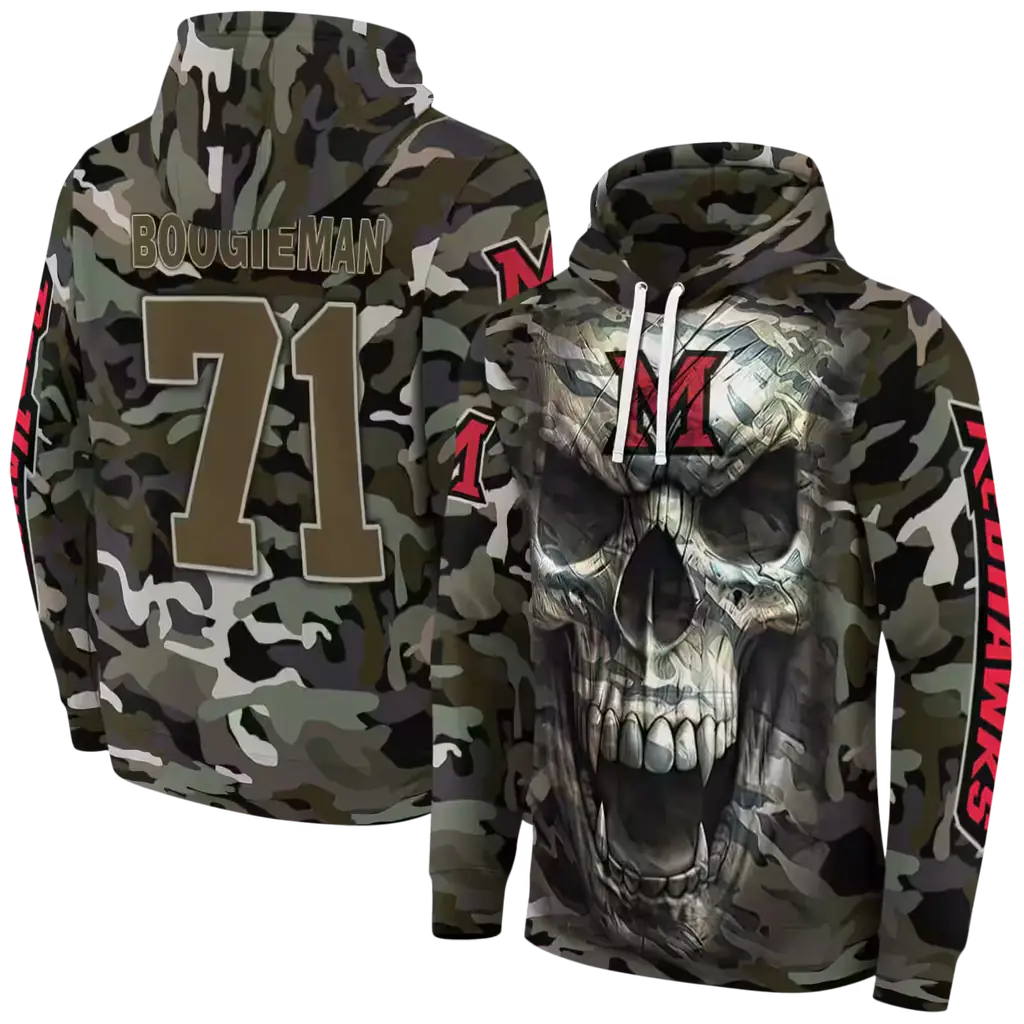 personalized miami redhawks camo skull hoodie fashion forward personalized miami redhawks camo skull hoodie fashion forward