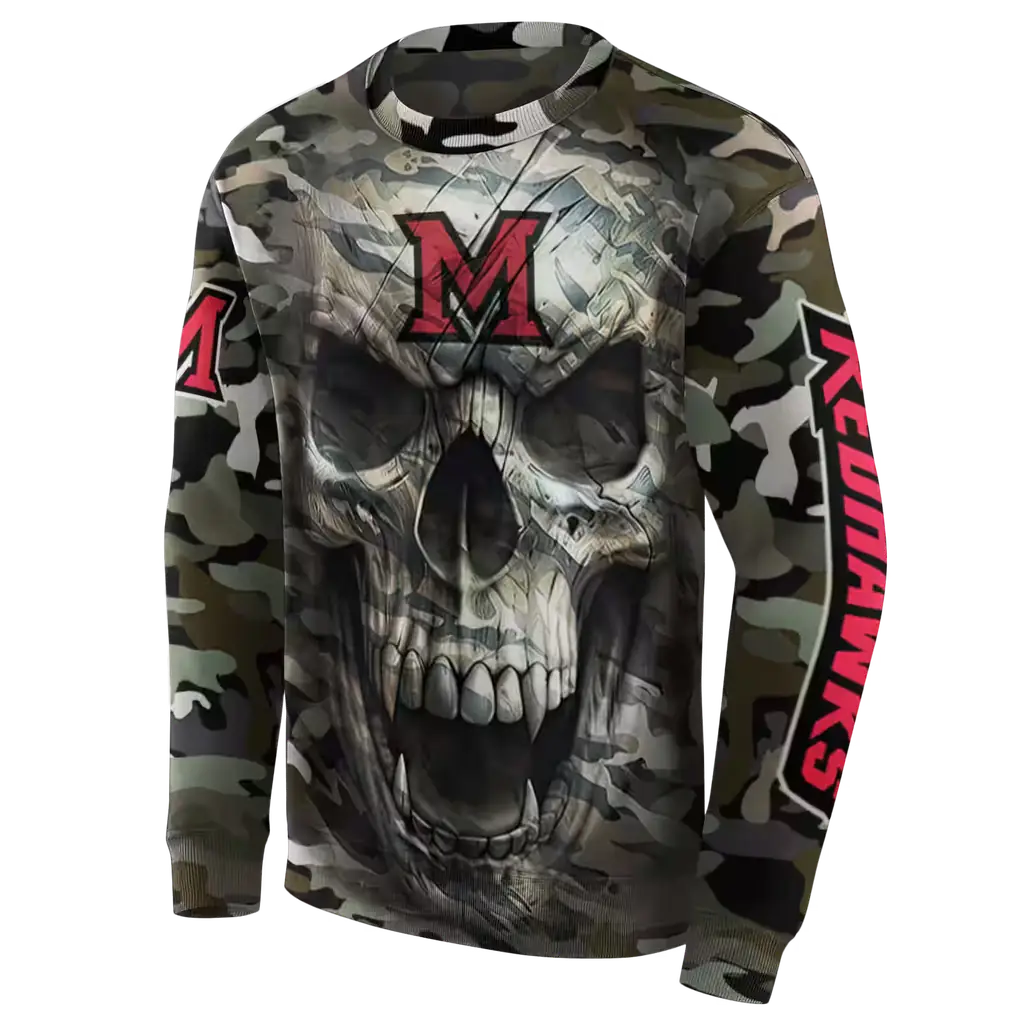 personalized miami redhawks camo skull hoodie new arrival personalized miami redhawks camo skull hoodie new arrival