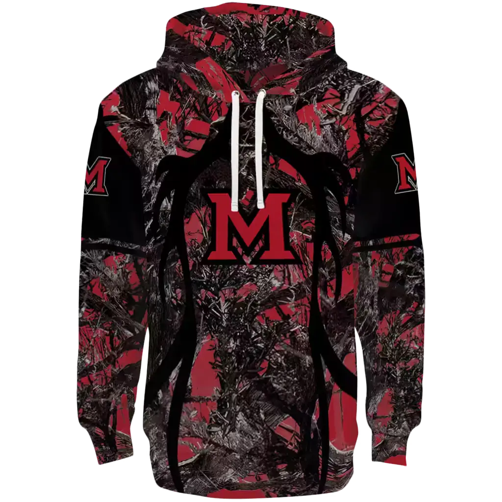 personalized miami redhawks hunting theme red black hoodie best selling personalized miami redhawks hunting theme red black hoodie best selling