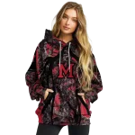 personalized miami redhawks hunting theme red black hoodie best selling