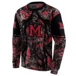 personalized miami redhawks hunting theme red black hoodie best selling