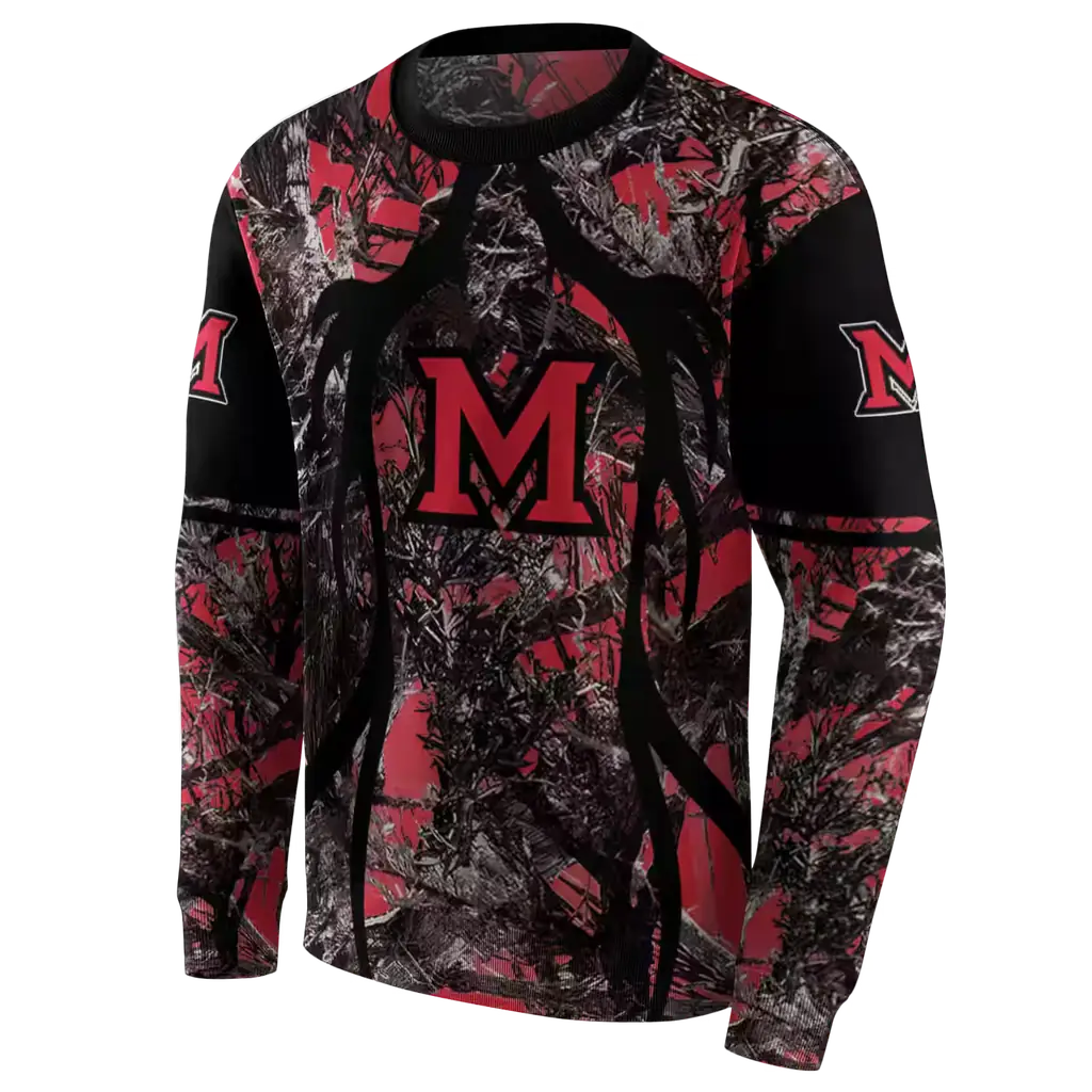personalized miami redhawks hunting theme red black hoodie new arrival personalized miami redhawks hunting theme red black hoodie new arrival