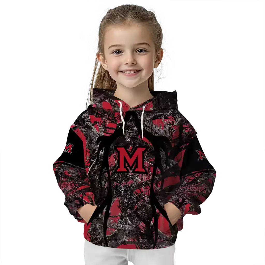 personalized miami redhawks hunting theme red black hoodie top rated personalized miami redhawks hunting theme red black hoodie top rated