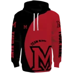 personalized miami redhawks minimalist design red black hoodie best selling