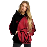 personalized miami redhawks minimalist design red black hoodie best selling