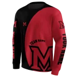 personalized miami redhawks minimalist design red black hoodie best selling