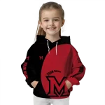 personalized miami redhawks minimalist design red black hoodie best selling