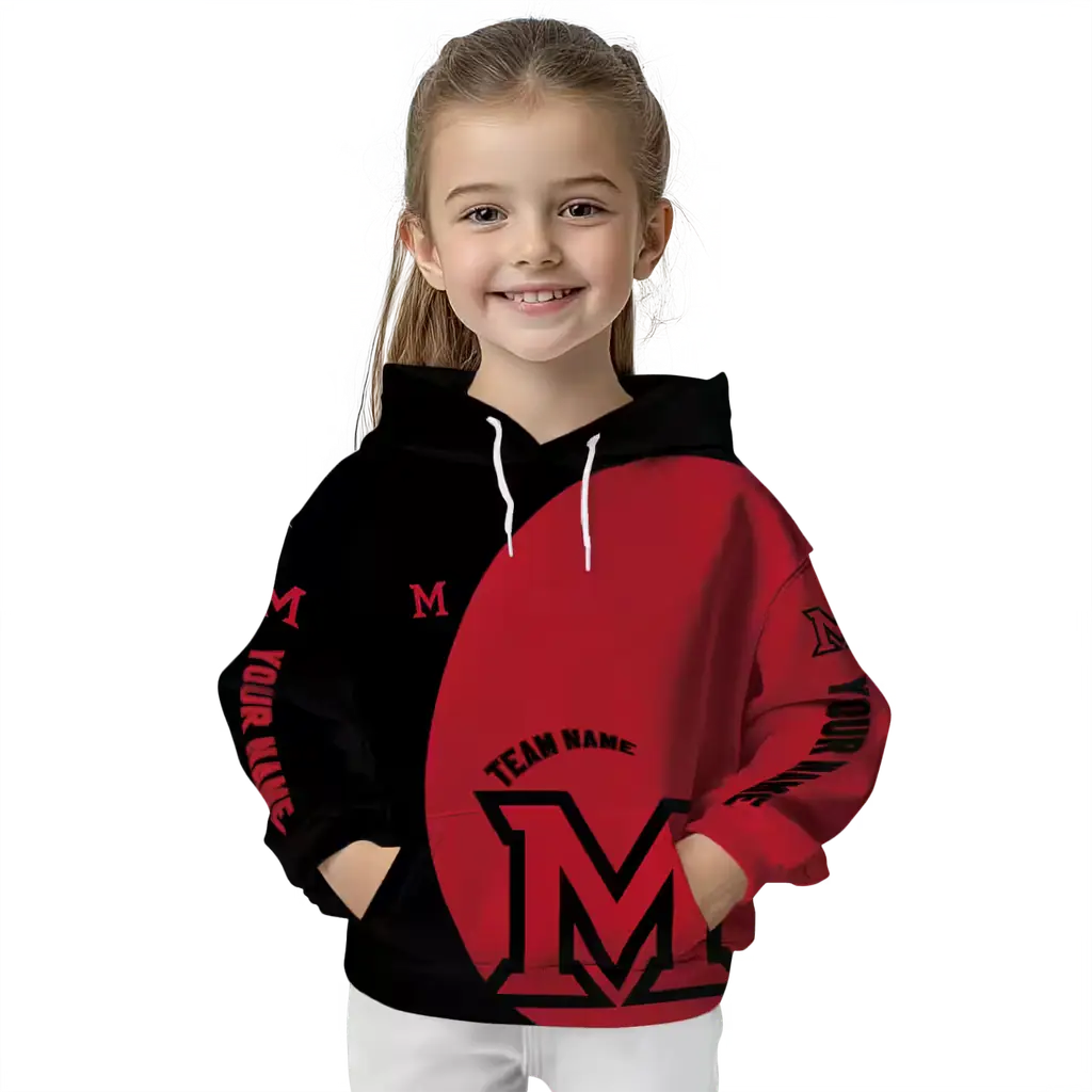 personalized miami redhawks minimalist design red black hoodie top rated personalized miami redhawks minimalist design red black hoodie top rated