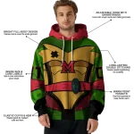 personalized miami redhawks superhero armor red green hoodie best selling