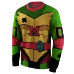 personalized miami redhawks superhero armor red green hoodie best selling