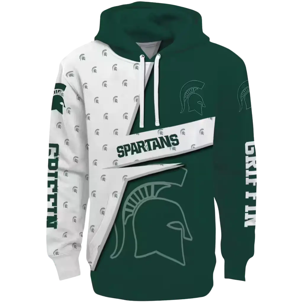 personalized michigan state spartans abstract shape green hoodie best selling personalized michigan state spartans abstract shape green hoodie best selling