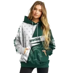 personalized michigan state spartans abstract shape green hoodie best selling