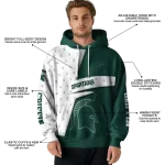 personalized michigan state spartans abstract shape green hoodie best selling