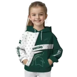 personalized michigan state spartans abstract shape green hoodie best selling