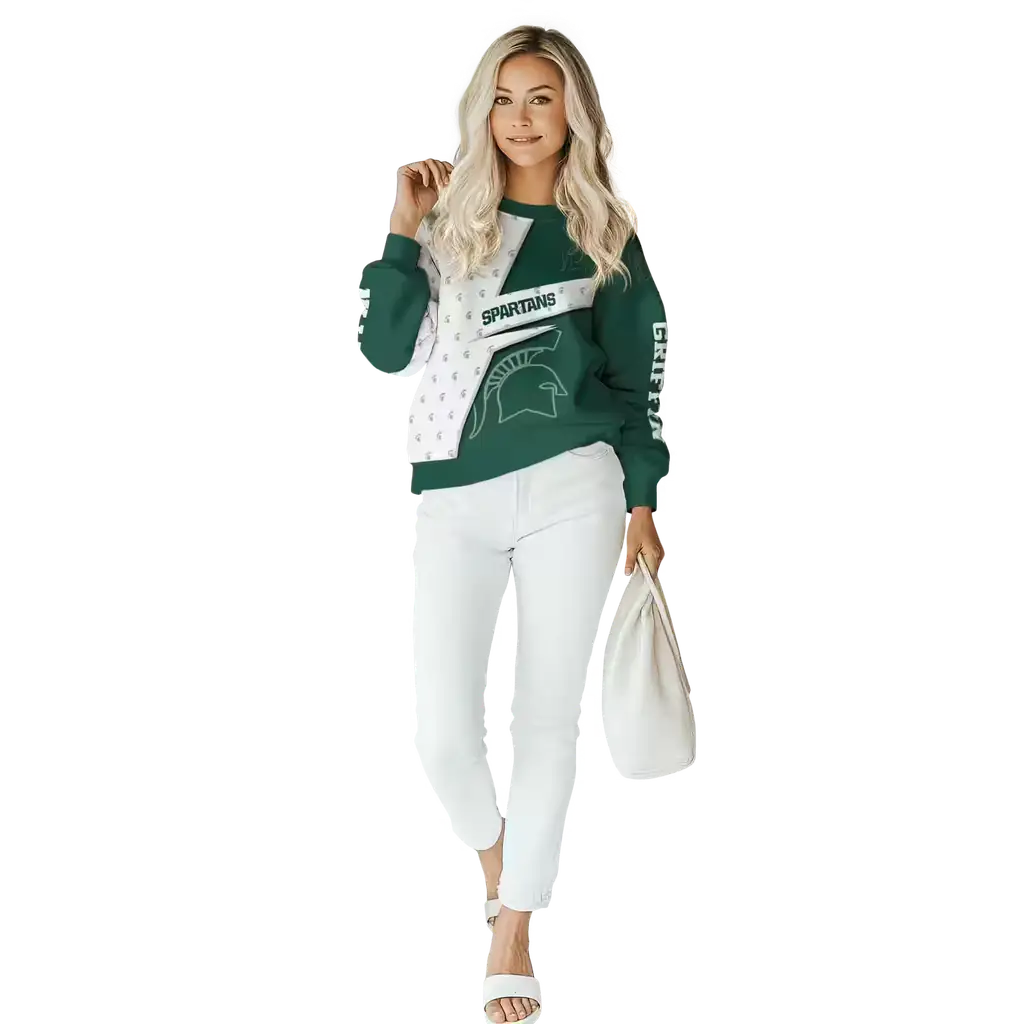personalized michigan state spartans abstract shape green hoodie trendy personalized michigan state spartans abstract shape green hoodie trendy