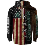 personalized michigan state spartans american pride hoodie best selling